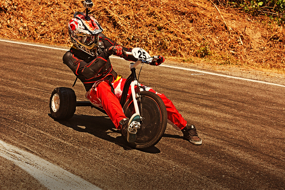 Uji Nyali Lo Ngedrift Pakai Trike Bike Bro!