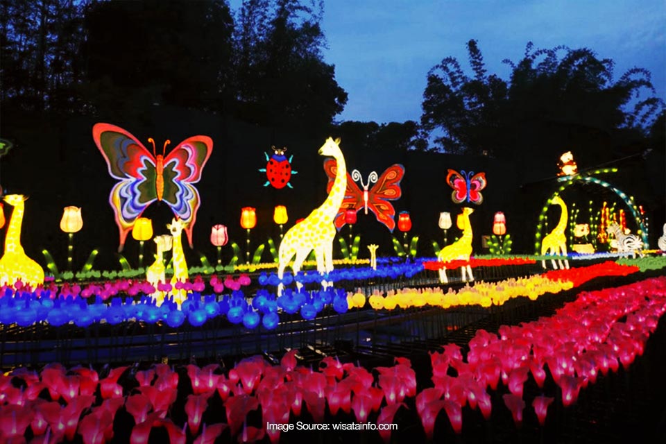 Kilauan Milenial Glow Garden di Jatim Park 3