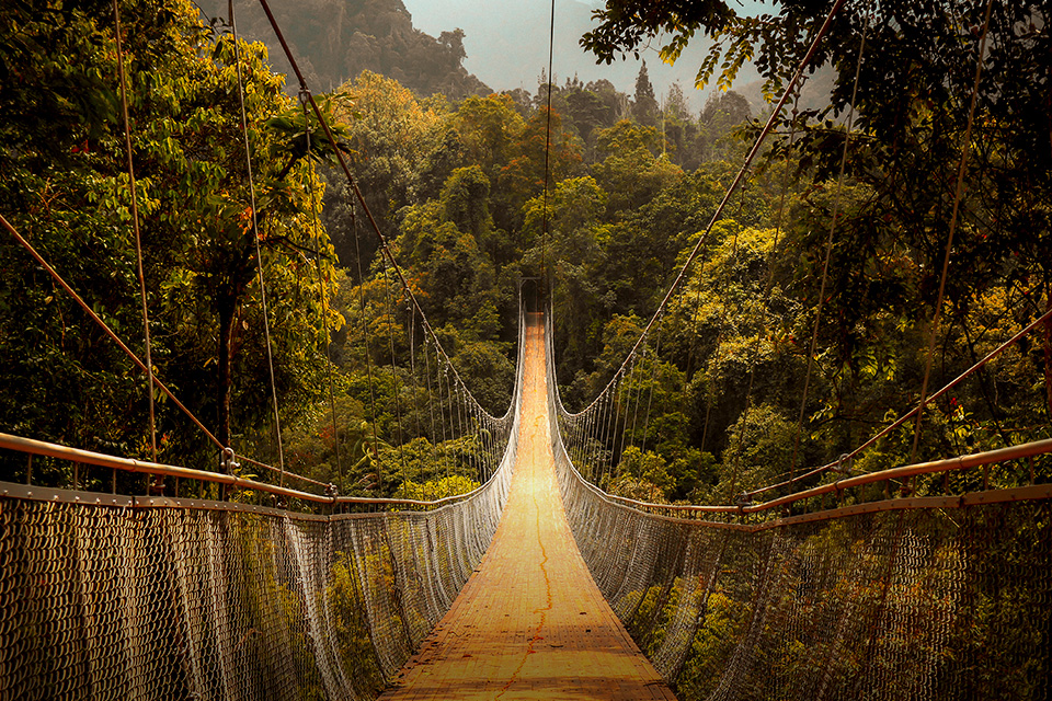 Jembatan Gantung Terpanjang se-Asia Tenggara Itu Ada di Sukabumi, Bro!